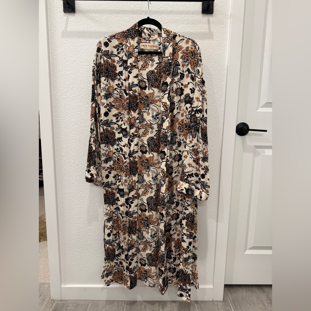 Free People Bohemian Floral Kimono